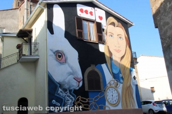 Il murales a Sant'Angelo di Roccalvecce