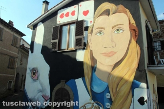 Il murales a Sant'Angelo di Roccalvecce