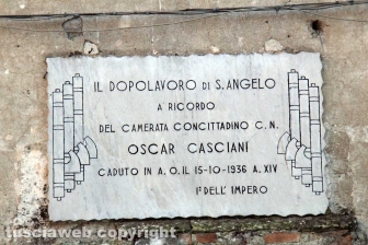 Il murales a Sant'Angelo di Roccalvecce