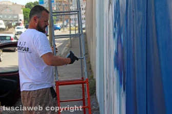 Il murale dedicato a Leonardo Bonucci