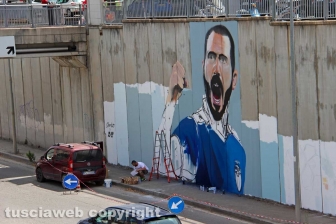 Il murale dedicato a Leonardo Bonucci