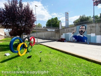 Il murale dedicato a Leonardo Bonucci