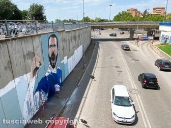 Il murale dedicato a Leonardo Bonucci
