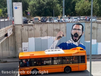 Il murale dedicato a Leonardo Bonucci