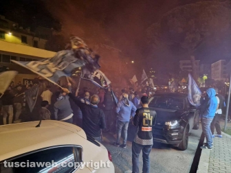 Viterbo - Il Napoli è campione d'Italia, al Sacrario scatta la festa scudetto