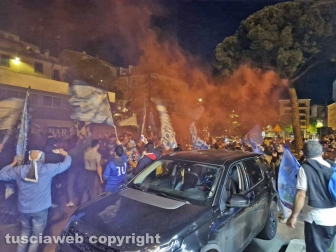 Viterbo - Il Napoli è campione d'Italia, al Sacrario scatta la festa scudetto