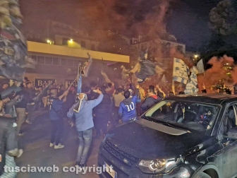 Viterbo - Il Napoli è campione d'Italia, al Sacrario scatta la festa scudetto