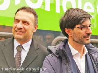 Orte - Il nuovo treno regionale per il Lazio - Daniele Sabatini con l'assessore Fabrizio Ghera