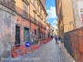 Il palazzo con le transenne