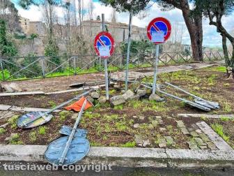 Il parcheggio del Sacrario