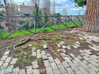 Il parcheggio del Sacrario