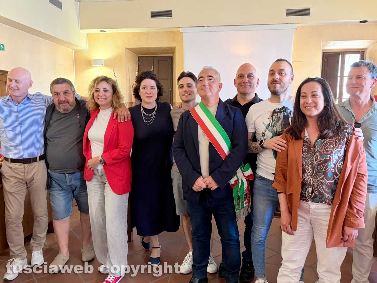 L'insediamento del nuovo sindaco - Danilo Corazza con il gruppo consiliare