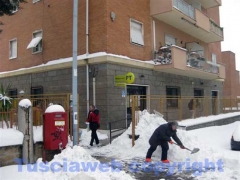 Il Pilastro sotto una montagna di neve
