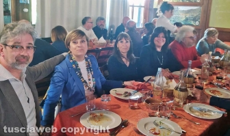 Viterbo - Il pranzo del quinto F del liceo scientifico Paolo Ruffini del 1978