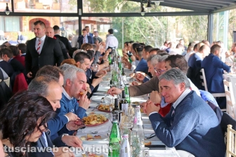 Il pranzo sociale del Sodalizio dei facchini