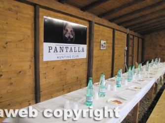 Il pranzo sociale dell\'azienda faunistico-venatoria Pantalla