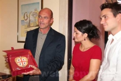 Il presidente della regione Sardegna Ugo Cappellacci a Viterbo