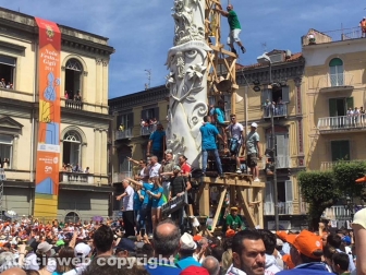 Il presidente del Sodalizio alla festa dei Gigli di Nola
