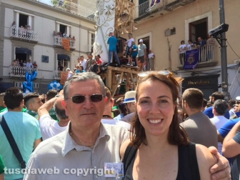 Il presidente del Sodalizio alla festa dei Gigli di Nola