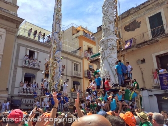 Il presidente del Sodalizio alla festa dei Gigli di Nola