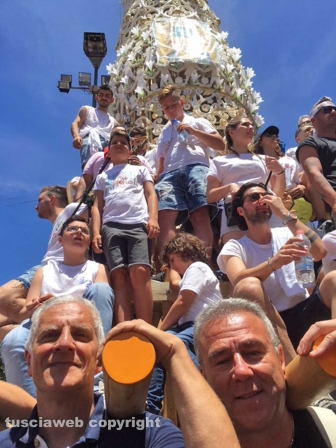 Il presidente del Sodalizio alla festa dei Gigli di Nola