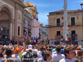 Il presidente del Sodalizio alla festa dei Gigli di Nola