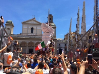 Il presidente del Sodalizio alla festa dei Gigli di Nola