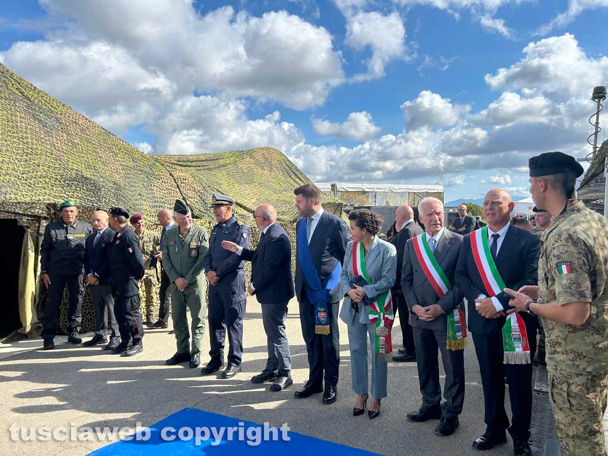 Monte Romano - Il presidente della repubblica Mattarella al poligono