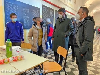 Il presidente Romoli al Ruffini occupato