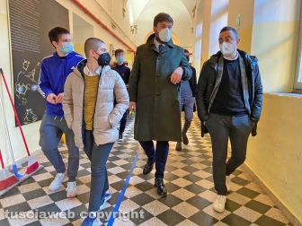 Il presidente Romoli al Ruffini occupato