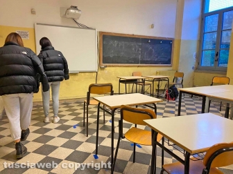 Il presidente Romoli al Ruffini occupato