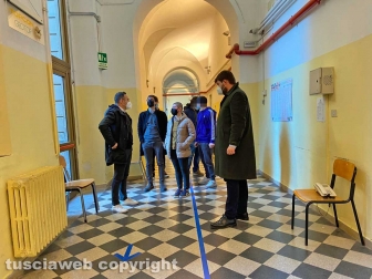 Il presidente Romoli al Ruffini occupato