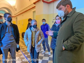 Il presidente Romoli al Ruffini occupato