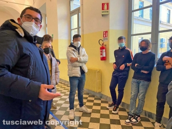 Il presidente Romoli al Ruffini occupato