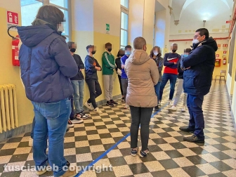 Il presidente Romoli al Ruffini occupato