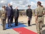 Il presidente Sergio Mattarella in visita al poligono