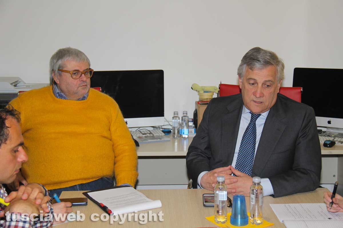 Il presidente del parlamento europeo Antonio Tajani incontra la Tusciaweb Academy