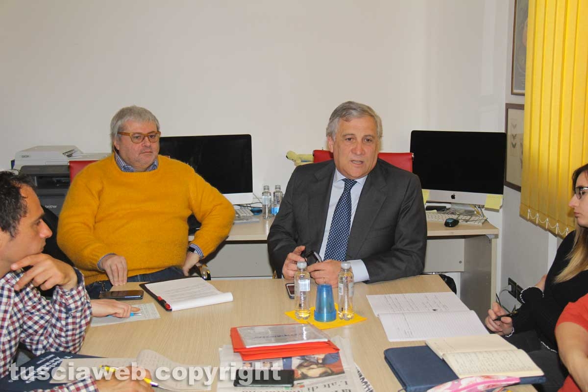 Il presidente del parlamento europeo Antonio Tajani incontra la Tusciaweb Academy