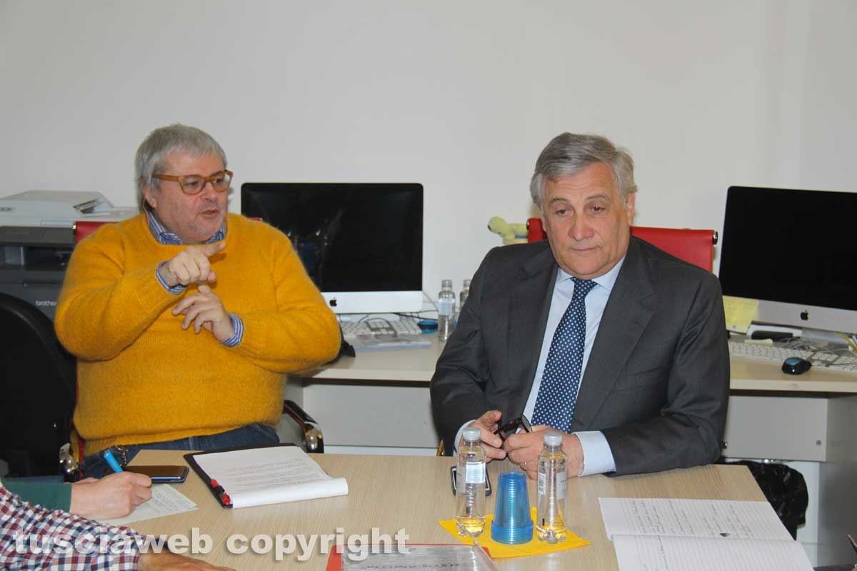 Il presidente del parlamento europeo Antonio Tajani incontra la Tusciaweb Academy