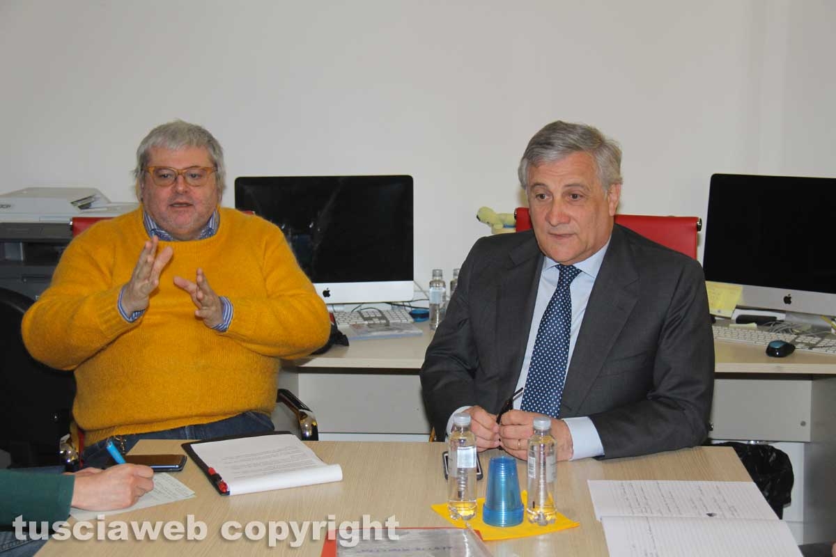 Il presidente del parlamento europeo Antonio Tajani incontra la Tusciaweb Academy