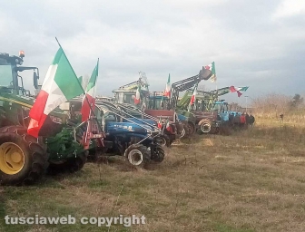 Gli agricoltori della Tuscia arrivati a Roma