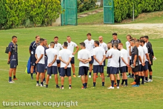 Il primo allenamento della Viterbese