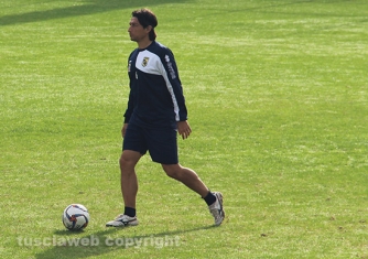 Il primo allenamento di Nofri al Rocchi