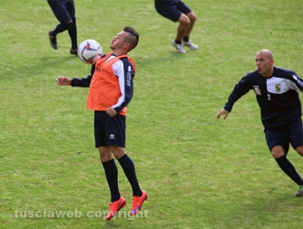 Il primo allenamento di Nofri al Rocchi