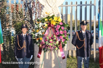 La cerimonia di commemorazione dei caduti della polizia