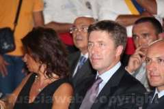 La senatrice Allegrini e l\'astronauta Vittori