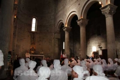 Un momento del giro delle sette chiese