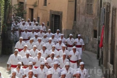 Un momento del giro delle sette chiese