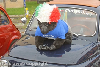 Il raduno delle Fiat 500 a piazza della Rocca