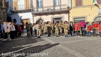A Montefiascone il raduno provinciale dei bersaglieri con fanfare e labari